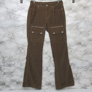 Gap Brown Corduroy Cargo Flare Pants Size 4